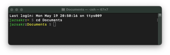 customized macOS command prompt